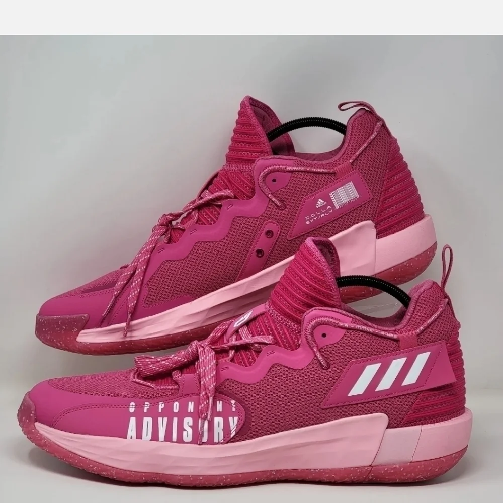 Adidas Dame 7 SM EXTPLY Basketball Sneaker Pink Blast Men’s Size 19 GW7909 New